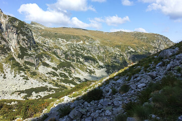 Summer landscape of Rila Mountain near Orlovets peak, Bulgaria