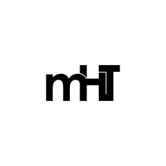 mht letter initial monogram logo design