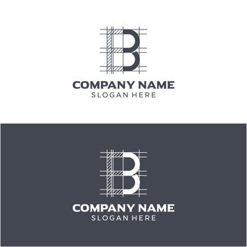 B construction logo design