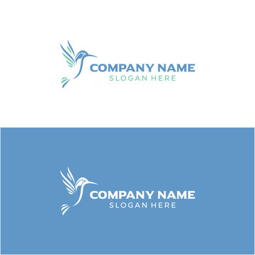 humming bird logo design