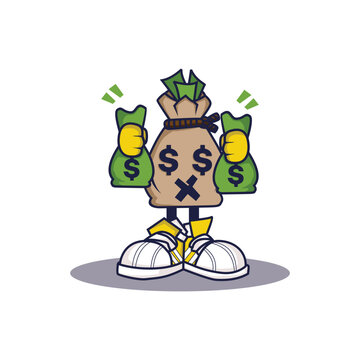 Money bag character