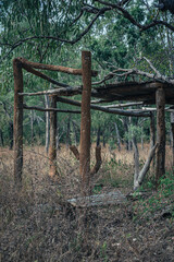 Where a structure once stood