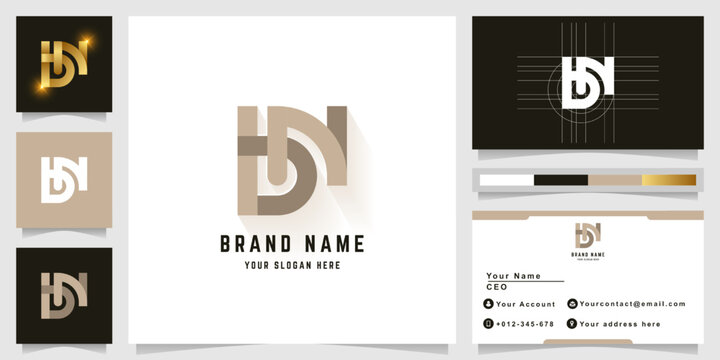 Letter bN or HbN monogram logo