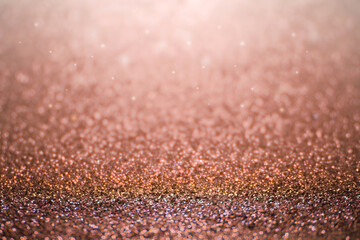 rose gold sparkle glitter background for Christmas and Valentine.