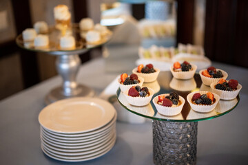 delicious sweet dessert candy bar on celebration.