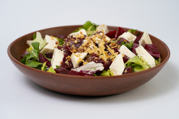 delicious vegetable salad close-up