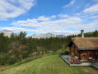 house in the mountains