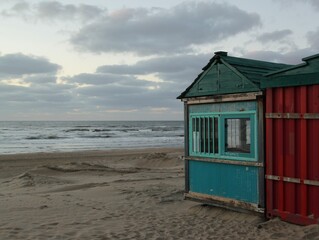 beach huts at the beach