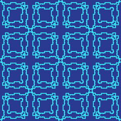 Monochrome seamless pattern with geometric ornament.