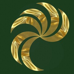 background with  golden ribbon