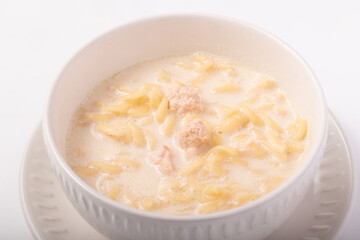 たらこクリームスープパスタ