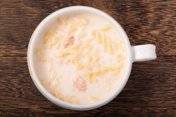 たらこクリームスープパスタ