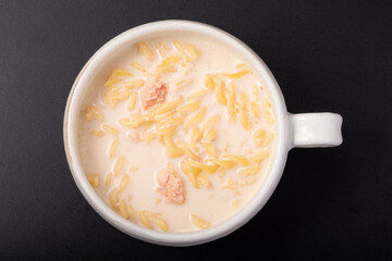 たらこクリームスープパスタ