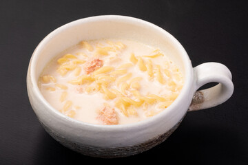 たらこクリームスープパスタ