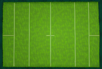 a top view soccer pitch backdrop texture with fake grass. Generative AI