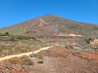 Hiking amongst the hills and mountains of the Pacific Coast Range in Central California