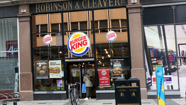 Burger King Hamburger Fast Food Restaurant Donegall Place Belfast City Northern Ireland 11-11-22