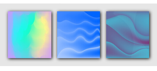 Colorful set abstract gradient. Applicable for design covers, presentations, invitations, flyers, annual reports, posters and business cards. Modern art