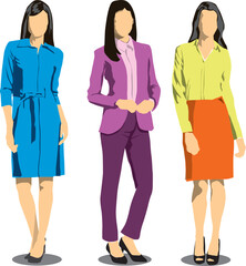 Fototapeta premium group of business women