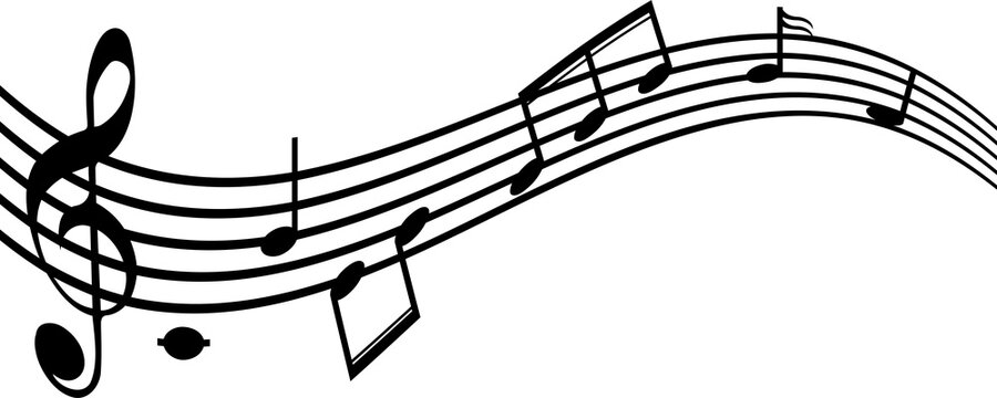 The music note  for entertainment  or education concept