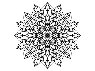 Mandala Design Line Art
