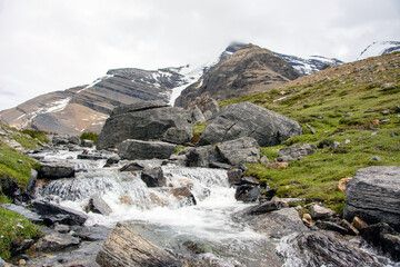 Rocky river in alpine, British Columbia