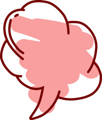 comic speech bubbles element. Cloud cartoon vector illustration