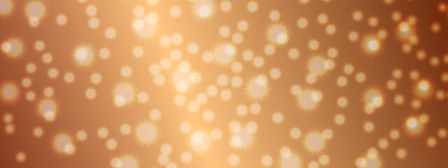 Abstract golden bokeh background. Holiday concept and celebration background for New Year, Anniversary, Wedding, Birthday and many more. Abstract bokeh lights background. Defocused bokeh blur lights.