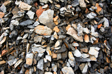 Pile of rocks in mountains