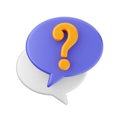 3d chat bubble icon illustration
