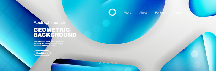 Abstract background for your landing page design. Web page for website or mobile app wallpaper