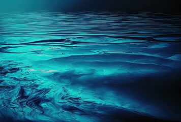 Fototapeta na wymiar blue backdrop with a texture of water reflection. Generative AI