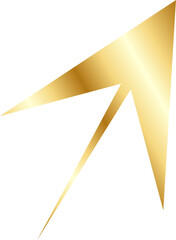 Gold Arrow Design Element