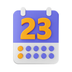 calendar icon illustration 3d render