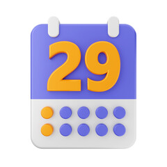 calendar icon illustration 3d render