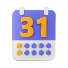 calendar icon illustration 3d render