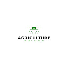 Drone technology agriculture logo. Suitable for the needs of agriculture, plantations, reforestation, vegetable business and others.