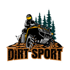 ATV SPORTS ILLUSTRATION DESIGN LOGO VECTOR © himmahdesigns