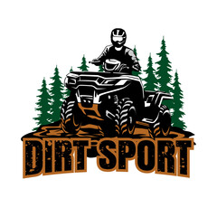 ATV SPORTS ILLUSTRATION DESIGN LOGO ICON VECTOR © himmahdesigns