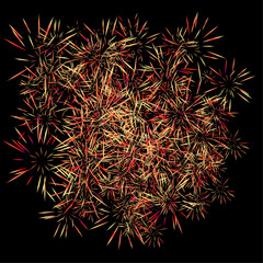 fireworks in the night sky