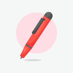 school pen icon cartoon style illustration