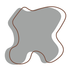 Obraz premium Organic Blob Shape Element