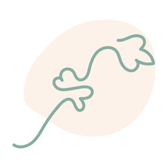 Abstract Flower Single Line