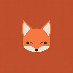 Obraz premium Icon of Baby Animal. Minimalist Isotype Design. 2D Flat Simplified Style. Copyspace for TEXT