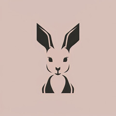 Fototapeta premium Icon of Baby Animal. Minimalist Isotype Design. 2D Flat Simplified Style. Copyspace for TEXT