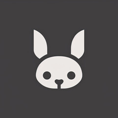 Icon of Baby Animal. Minimalist Isotype Design. 2D Flat Simplified Style. Copyspace for TEXT