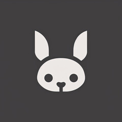 Icon of Baby Animal. Minimalist Isotype Design. 2D Flat Simplified Style. Copyspace for TEXT