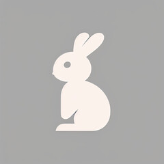 Fototapeta premium Icon of Baby Animal. Minimalist Isotype Design. 2D Flat Simplified Style. Copyspace for TEXT