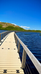 The Long Bridge towards the White Sand Beach in Prince Edward Islands