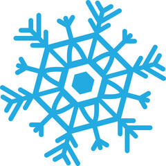 blue Snowflake symbol 